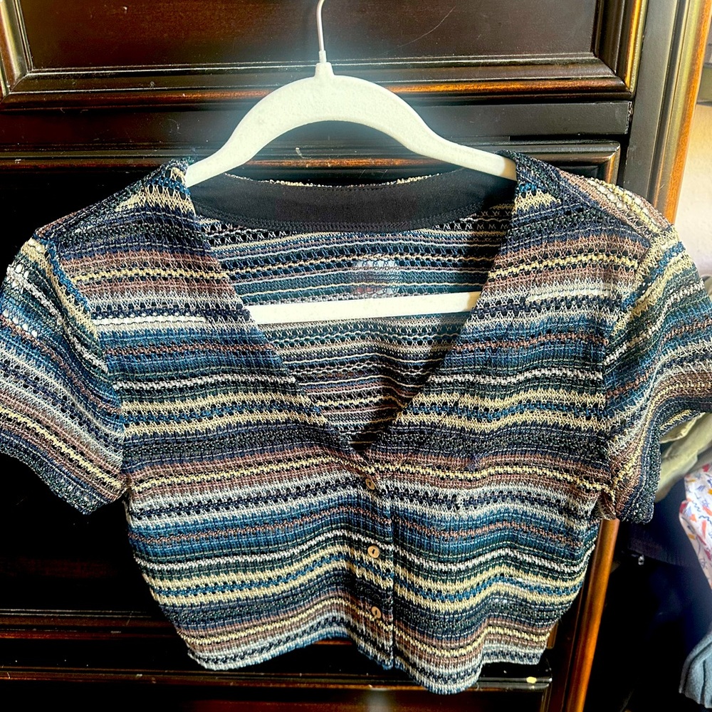 SHEIN Short Sleeve button Down Shirt - Small